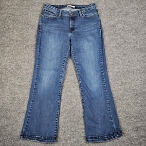 Levis 529‎ Curvy Bootcut Jeans Womens 12 Dark Wash Blue Denim Mid Rise Stretch